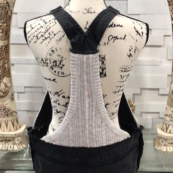 🆕 WE THE FREE Denim and Knit Combo MIDI Jumper Dress - Picture 9 of 15